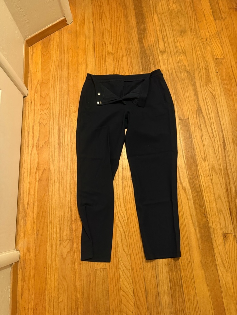 Navy blue Stretch Tapered Pants